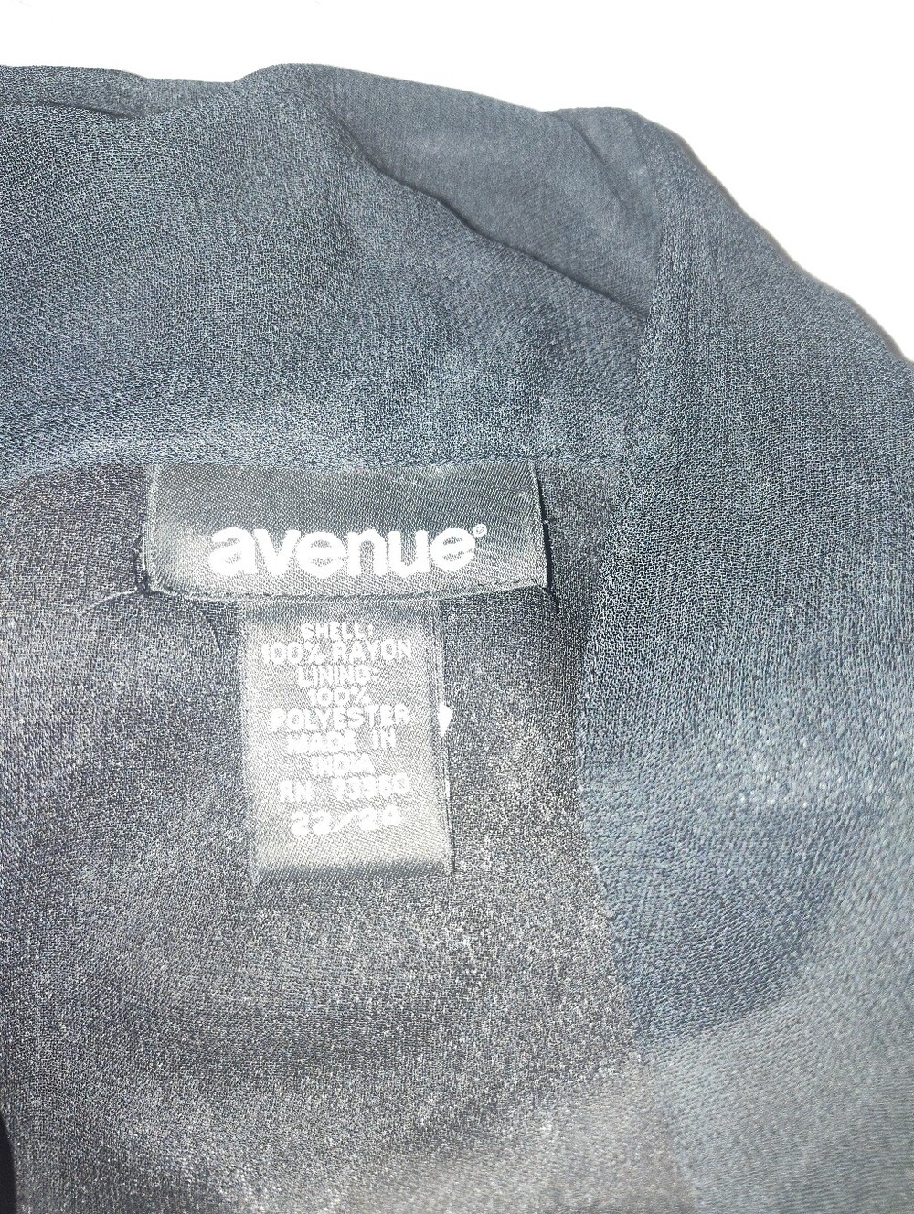 Avenue Women Black Dress Shirt - Classic Collar